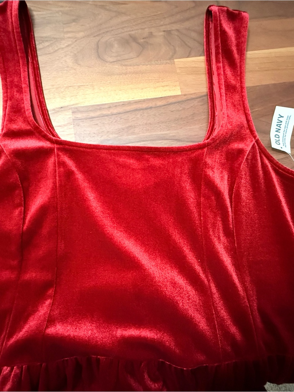 Old Navy Red Velvet Sleeveless Dress - Picture 8 of 10